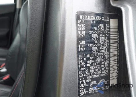 2012 Nissan Juke Sl from USA, damaged, VIN JN8AF5MRXCT105337